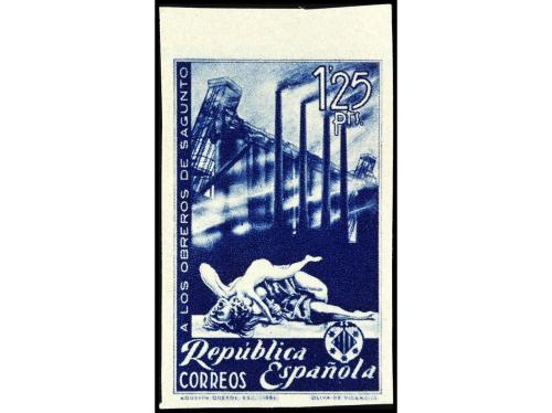 (*) ESPAÑA. Ed. 774ccs, ccas. 1,25 pts. verde y 1,25 pts. ul