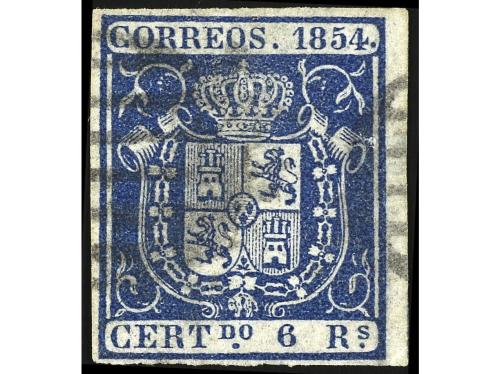 ° ESPAÑA. Ed. 24/7. 6 cuartos rosa (1), 2 reales rojo (3), 5