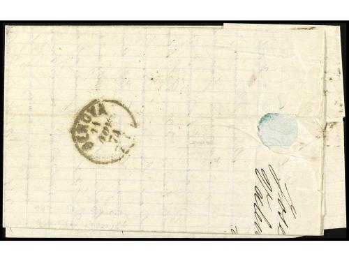 ✉ ESPAÑA. Ed. 149. 1875. VALENCIA a GÉNOVA (Italia). 50 cts.