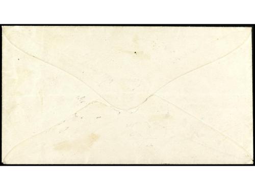 ✉ ESPAÑA. Ed. 156. 1874. TOLOSA a BAYONA. 1 real azul mat. B