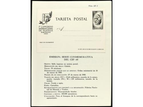 ESPAÑA. 1955-1962. MUESTRAS. Sellos impresos en negro sin de