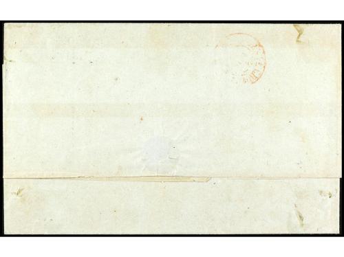 ✉ ESPAÑA. Ed. 43. 1857. LA LAGUNA a SAN MIGUEL. 2 cuartos ve