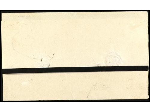 ✉ ESPAÑA. Ed. 67. 1864. BARCELONA a LA HABANA. 1 real castañ