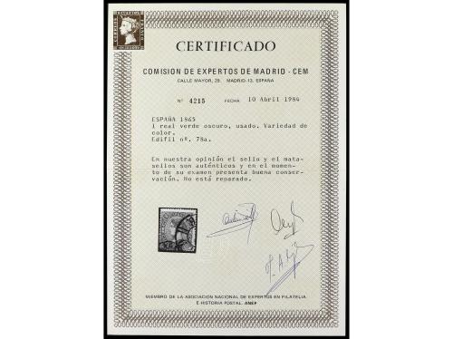 */° ESPAÑA. Ed. 69/73, 74/79. 1865. Colección stock montado 