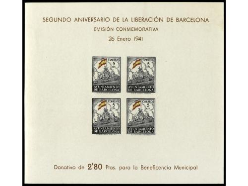 ** ESPAÑA: AYUNTAMIENTO DE BARCELONA. Ed. 29/30s. 2 HB SIN D