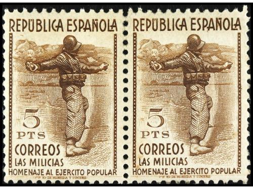 ** ESPAÑA. Ed. 792/800 (2). SERIE COMPLETA. 9 valores en par