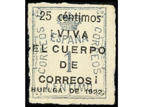 ° ESPAÑA. Ed. 268, 269, 291. 1922. HUELGA DE CORREOS. Sellos