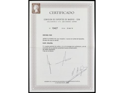** ESPAÑA. Ed. 292s/6s. SERIE COMPLETA. 4 valores. Todos bor