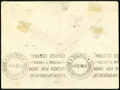 ✉ ESPAÑA. Ed. 292hhx (2), 293. 1926. LARACHE a MADRID. 5 cts
