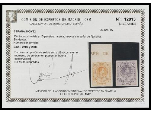 ** ESPAÑA. Ed. 267/80s. SERIE COMPLETA. 14 valores SIN DENTA