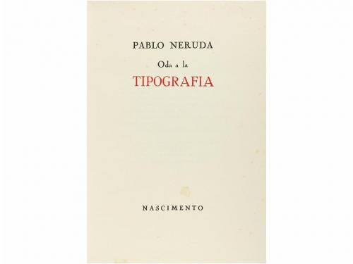 1956. LIBRO. (POESIA-1ª EDICION-VANGUARDIA). NERUDA, PABLO:.