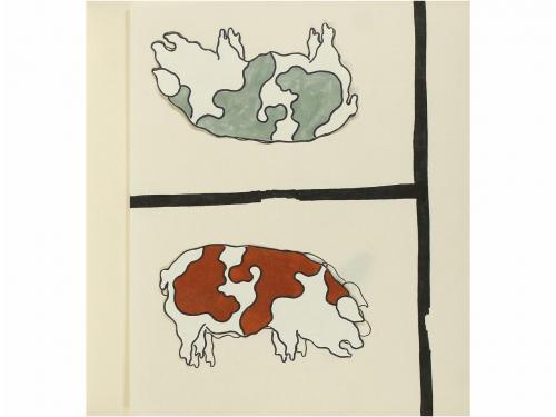 1980 ca. LIBRO. (LIBRO DE ARTISTA). MIRA, VICTOR:. ESTATICA 