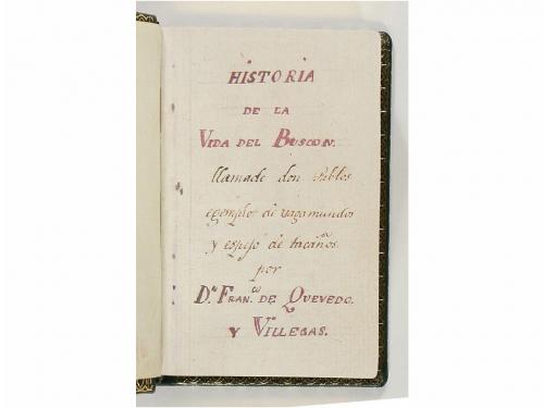 2002. LIBRO. (FACSIMIL). QUEVEDO Y VILLEGAS, DON FRANCISCO D