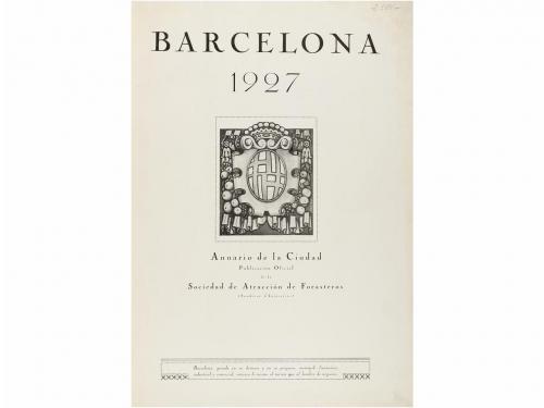 1927. LIBRO. (BARCELONA). BARCELONA. ANUARIO DE LA CIUDAD. 1