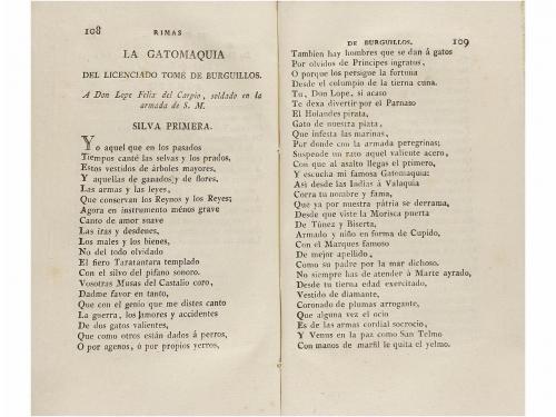 1792. LIBRO. (LITERATURA). [VEGA Y CARPIO, LOPE DE:]. RIMAS 