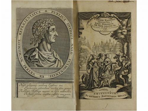 1702. LIBRO. (LITERATURA CLÁSICA). OVIDII NASONIS, P.:. OPER