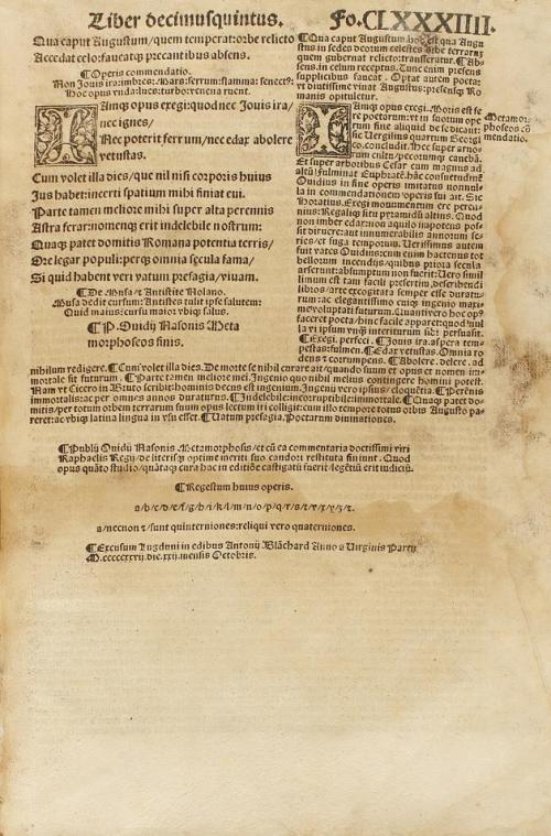 1527. LIBRO. (GÓTICO). OVIDII NASONIS, PUBLII:. SULMONENSIS 