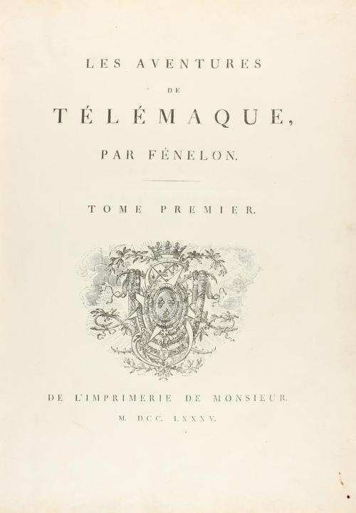 1785. LIBRO. (LITERATURA). FÉNELON [FRANÇOIS DE SALIGNAC DE 