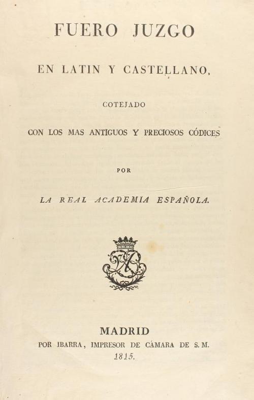 1738-1815. LIBRO. (DERECHO). ESPINOSA ET YGLESIA, DAMIANO:. 