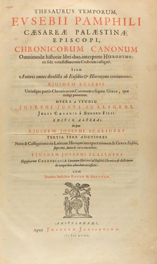 1658. LIBRO. (HISTORIA CRISTIANA). CAESAREAE PALESTINAE, EUS