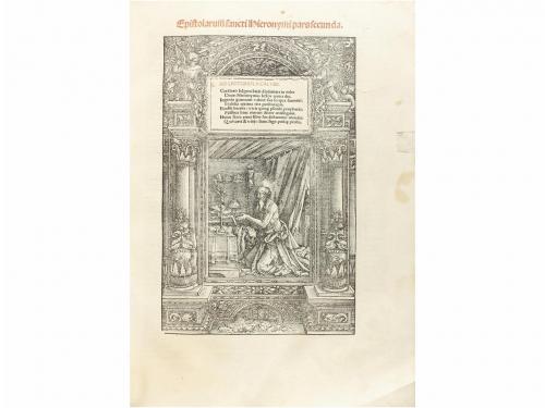 1518. LIBRO. (HUMANIDADES). [OBRAS DE SAN GERONIMO]. Lugduni