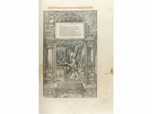 1518. LIBRO. (HUMANIDADES). [OBRAS DE SAN GERONIMO]. Lugduni