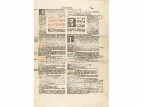 1508. LIBRO. (GÓTICO-POSTINCUNABLE). JUSTINIANUS:. INSTITUTI
