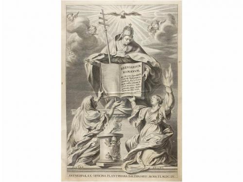 1655. LIBRO. BREVIARIUM ROMANUM. Antverpiae: ex officina pla
