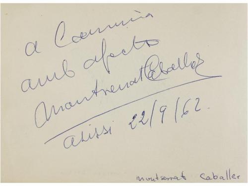 1960 ca. LIBRO. ALBUM DE FIRMAS MANUSCRITAS Y DEDICATORIAS D