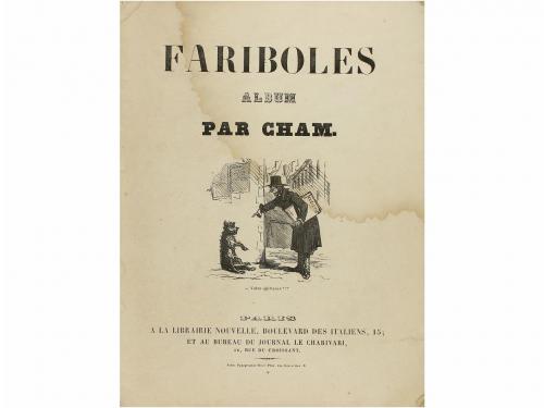 1890 ca. LIBRO. (ILUSTRACIONES COMICAS). CHAM:. ALBUMS COMIQ