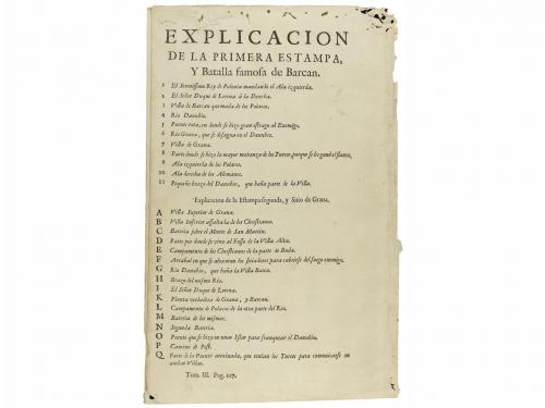 1700 ca. GRABADO. CONJUNTO DE DOS GRABADOS DE LAS BATALLAS D