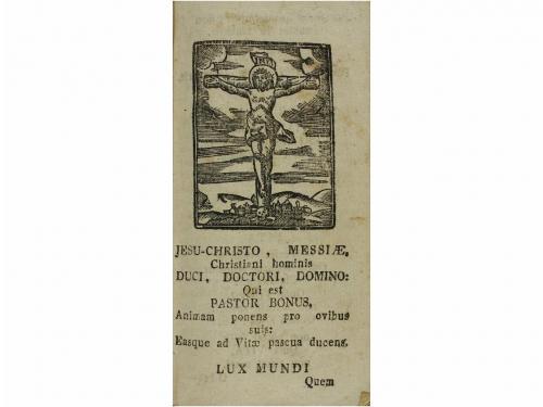 1740 ca. LIBRO. (GRABADOS-GIRONA). KEMPIS, THOMAE A.:. DE IM