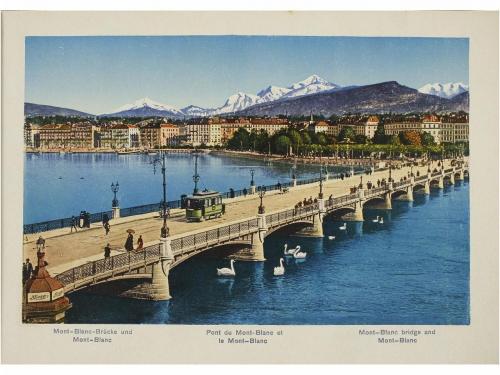 1920 ca. POSTALES. 5 BLOCS DE POSTALES EXTRANJERAS: LYON, MA