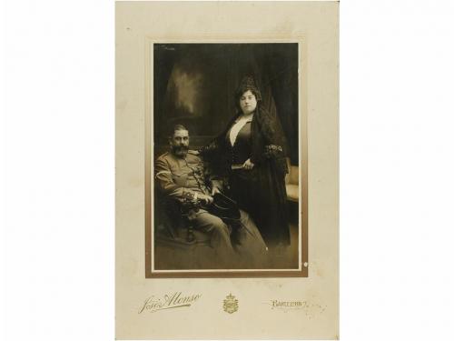 1900 ca. FOTOGRAFÍA. (MILITAR). LOTE DE 80 FOTOGRAFIAS DE TE