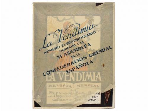 1929. REVISTA. LA VENDIMIA. REVISTA MENSUAL. Organo del Cent