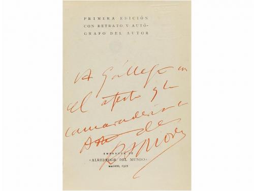 1921. LIBRO. (VANGUARDIAS-AUTOGRAFO). GOMEZ DE LA SERNA, RAM