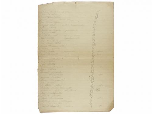 1922. MANUSCRITO. (LICEO). CONJUNTO DE 10 CARTAS DE POSTULAN