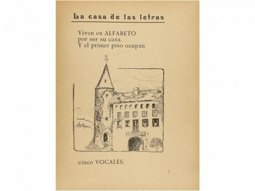 1909. LIBRO. (INFANTIL). NOGUERAS OLLER, RAFAEL:. ALFABETO I