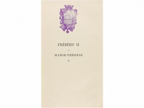 1883. LIBRO. (HISTORIA). BROGLIE, DUC DE:. FREDERIC II ET MA