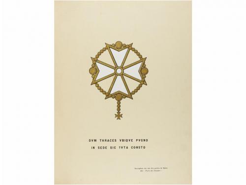 1912. LIBRO. (ORDENES MILITARES). HERITTE:. ESSAI SUR L'ORDR