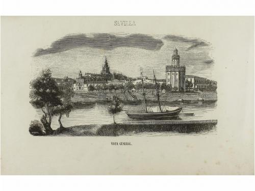 1849. LIBRO. (SEVILLA). GLORIAS DE SEVILLA EN ARMAS, letra, 