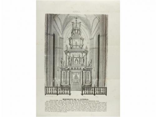 1849. LIBRO. (SEVILLA). GLORIAS DE SEVILLA EN ARMAS, letra, 