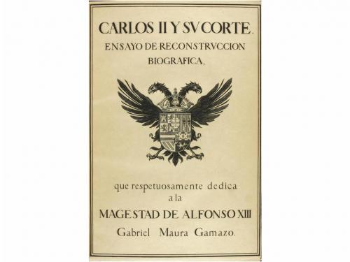 1911. LIBRO. (HISTORIA). MAURA GAMAZO, GABRIEL:. CARLOS II Y