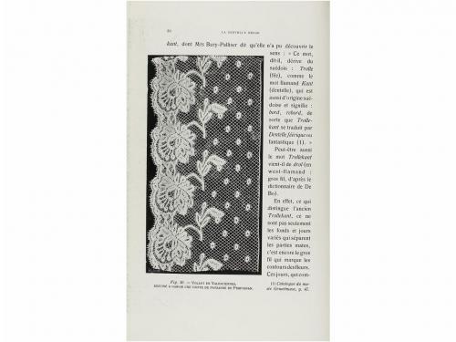 1912. LIBRO. (TEJIDOS). VERHAEGEN, PIERRE:. LA DENTELLE BELG