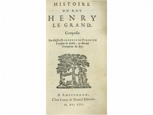 1661. LIBRO. PEREFIXE, HARDOUIN DE:. HISTOIRE DU ROY HENRY L