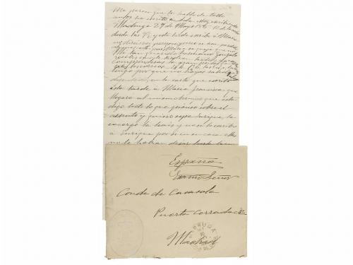 1896-97. MANUSCRITO. (CUBA). AGUILERA Y GAMBOA, GONZALO Y AG