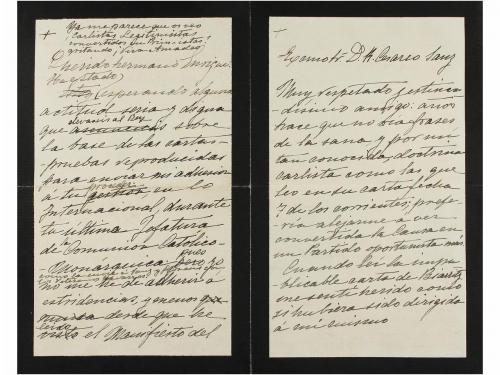 1897. MANUSCRITO. (CARLISMO). EXCEPCIONAL CONJUNTO DE DOCUME
