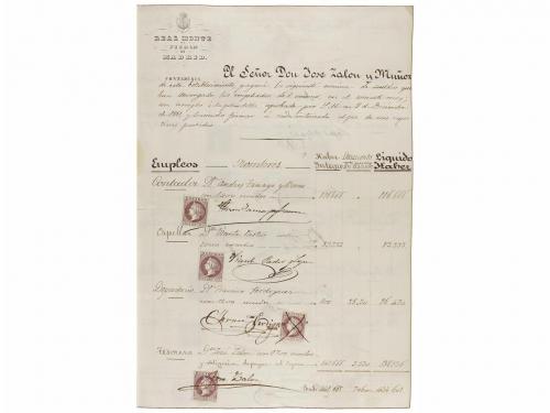 1866-1867. MANUSCRITO. REAL MONTE DE PIEDAD DE MADRID. NOMIN