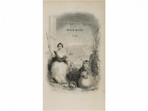 1854. LIBRO. (GUIAS-POSTAS-CORREOS). GUIA DE FORASTEROS EN M
