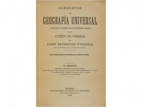 1908. LIBRO. (POSTAS-GEOGRAFIA). ESPINALT Y GARCIA:. GUIA GE